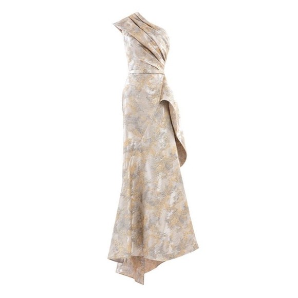 Saiid Kobeisy One -Shoulder Brocade Dress - NWT - greenwatershopping.com Saiid Kobeisy One -Shoulder Brocade Dress - NWT - greenwatershopping.com